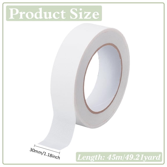 49 Yards White Book Repair Tape 1.2 Inch Adhesive Binding Tape