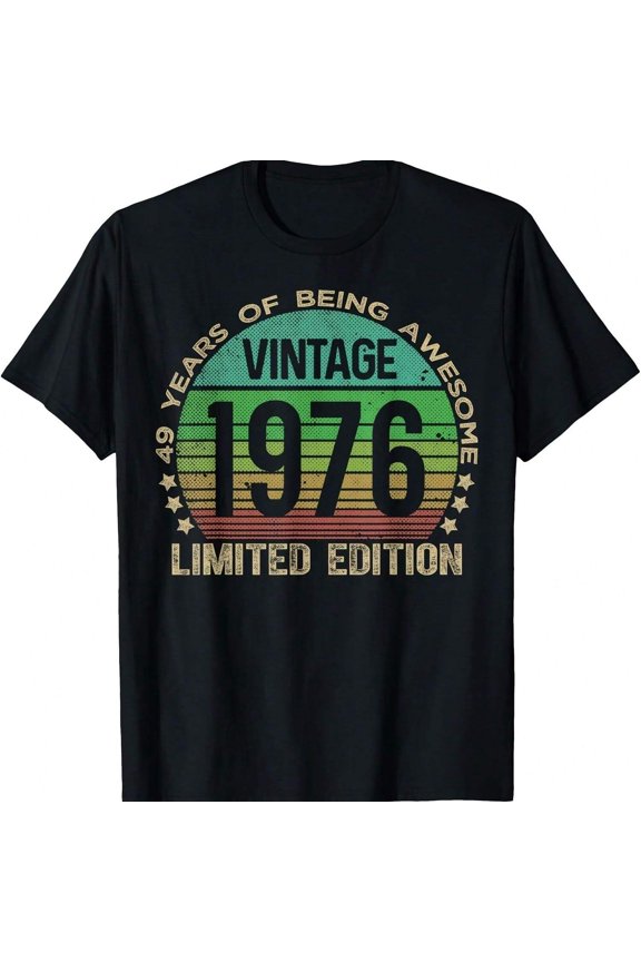 49 Year Old Gif Vintage 1976 Limited Edition 49th Birthday T-S1Hirt