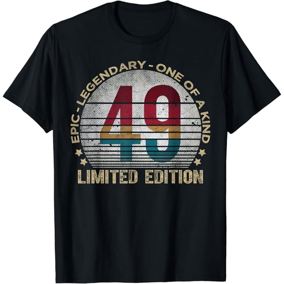 49 Year Old Gifts Limited Edition Vintage 49th Birthday T-Shirt
