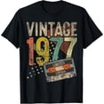 thumbnail image 1 of 49 Year Old Gifts Vintage 1977 Limited Edition 49Th Birthday Shirt BLACK S-5XL, 1 of 4