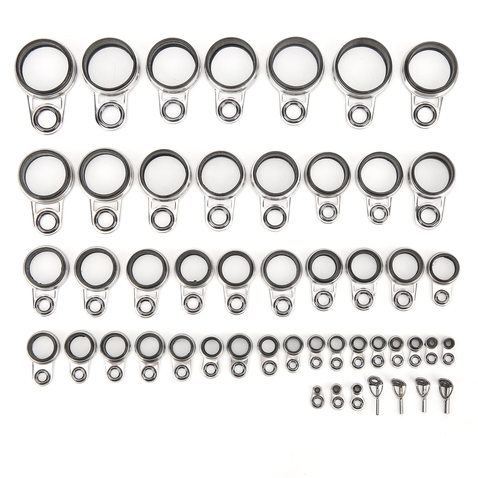 49 in 1 Set Universal Rock Casting Tackle Fishing Rod Guides Line Rings Top Tips