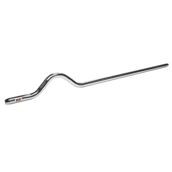 49 in. Chromoly S-Bend Steering Rod, Chrome