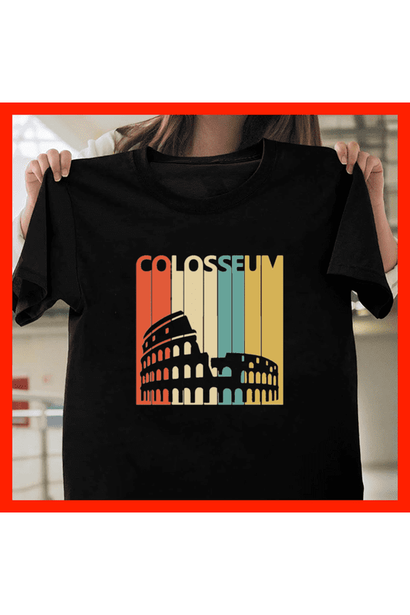 49.rome Italy Colosseum Sweatshirt H4829, Comfortable Unisex Graphic Shirt - Up to 5XL Available