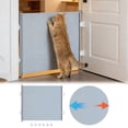 thumbnail image 1 of 49 x 16 Inches Large Retractable Puppy Cat Gate for Doorway No Drilling Screen Puppy Cat Mesh Gate With 3 Hooks And 3 Locator Easy Installation For Indoor Home Staircase Hallway Terrace Porch - Grey, 1 of 4