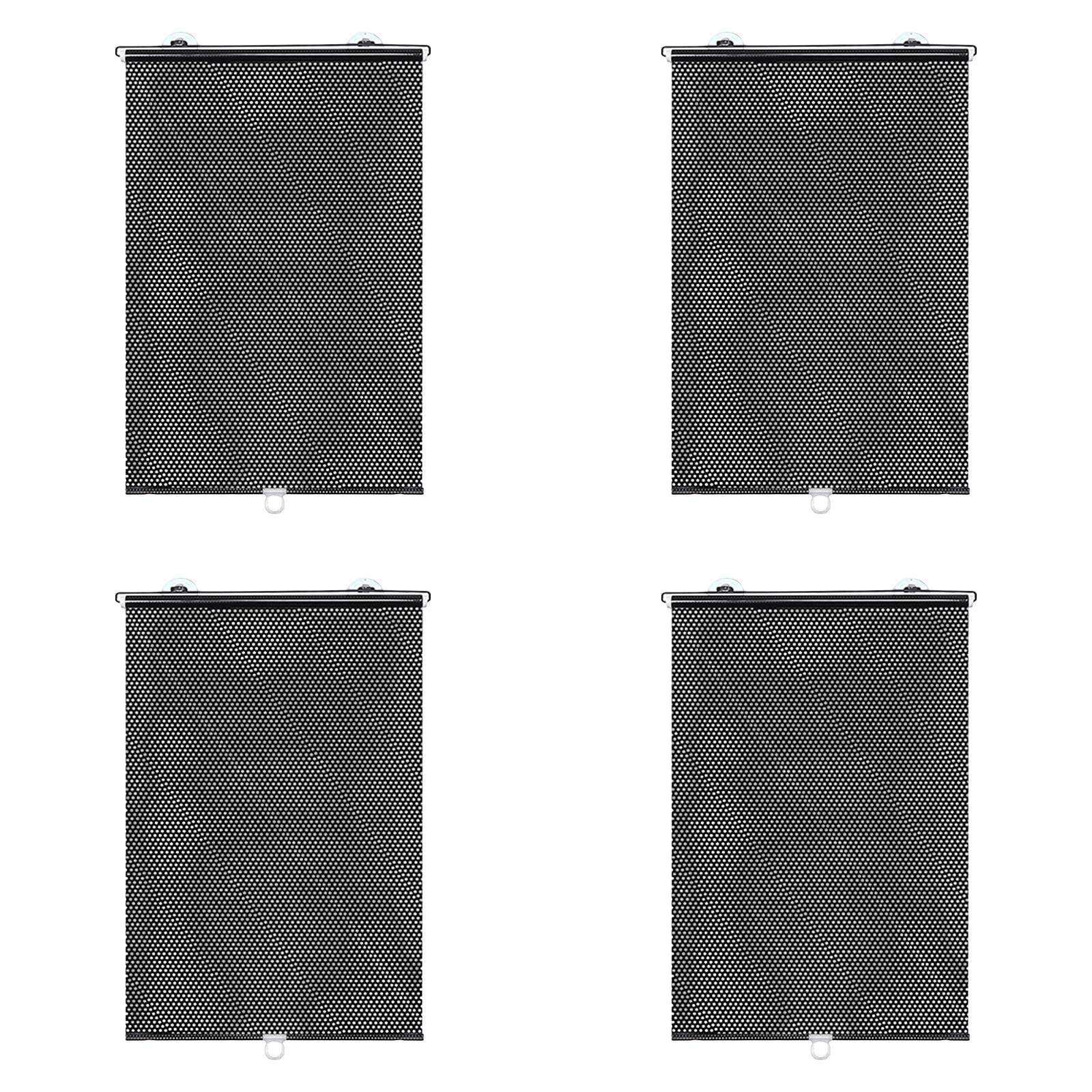 49 x 18 Inch Blackout Roller Shades No Tools No Drill, Cordless Blinds for Window with Thermal Insulated, Roll Up and Down Blinds for Home Office Window Coverings 4 Pcs