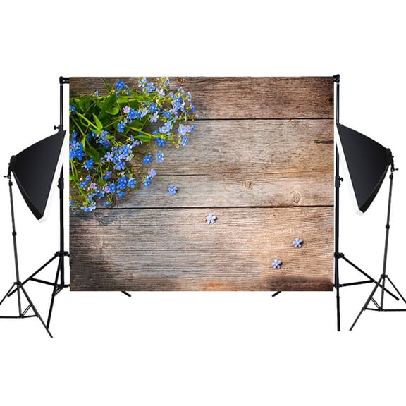 49"x31" Wood Grain Background Cloth, 3D Realistic Wood Backdrop for Food Photography and Book Flatlays, Portable Fabric for Craft Fairs and Pop-Up Shops, Multipurpose, By Harlik