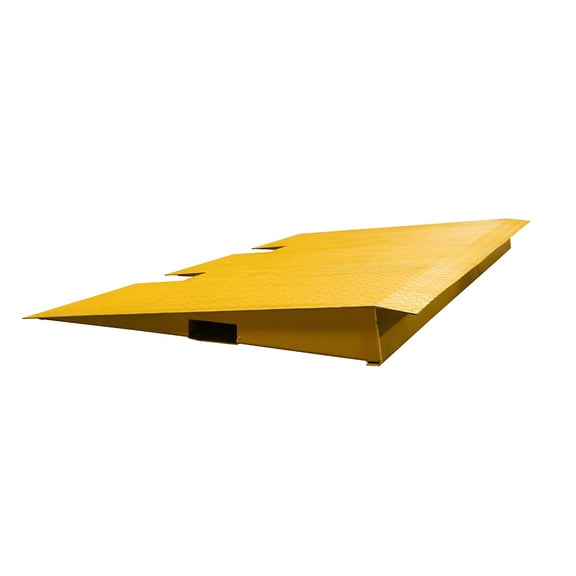 49"x86" Heavy Duty Shipping Container Loading Ramps, 14,000 Lbs Capacity - Forklift Compatible Cargo Container Ramp for Loading & Unloading - Made with HD 10 Gauge Steel
