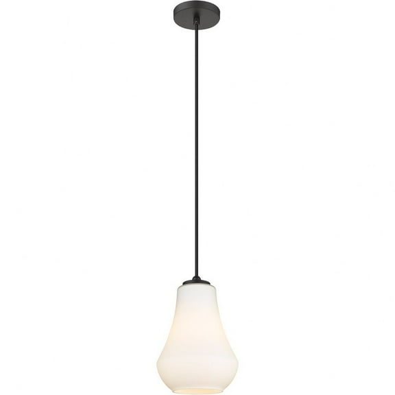 490-1P-BK-G571-7 Innovations Lighting Fairfield - 1 Light Mini Pendant In Industrial Style-10.5 Inches Tall and 7 Inches Wide-Matte Black Finish-Matte