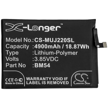 4900mAh BM54 Battery for Redmi M2007J22G Note 9T M2007J22C Note 9 5G A001XM M2007J22R