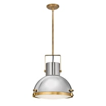 49065HB-Hinkley Lighting-Nautique - 1 Light Large Pendant in Coastal-Industrial Style - 18 Inches Wide by 51.63 Inches High-Heritage Brass
