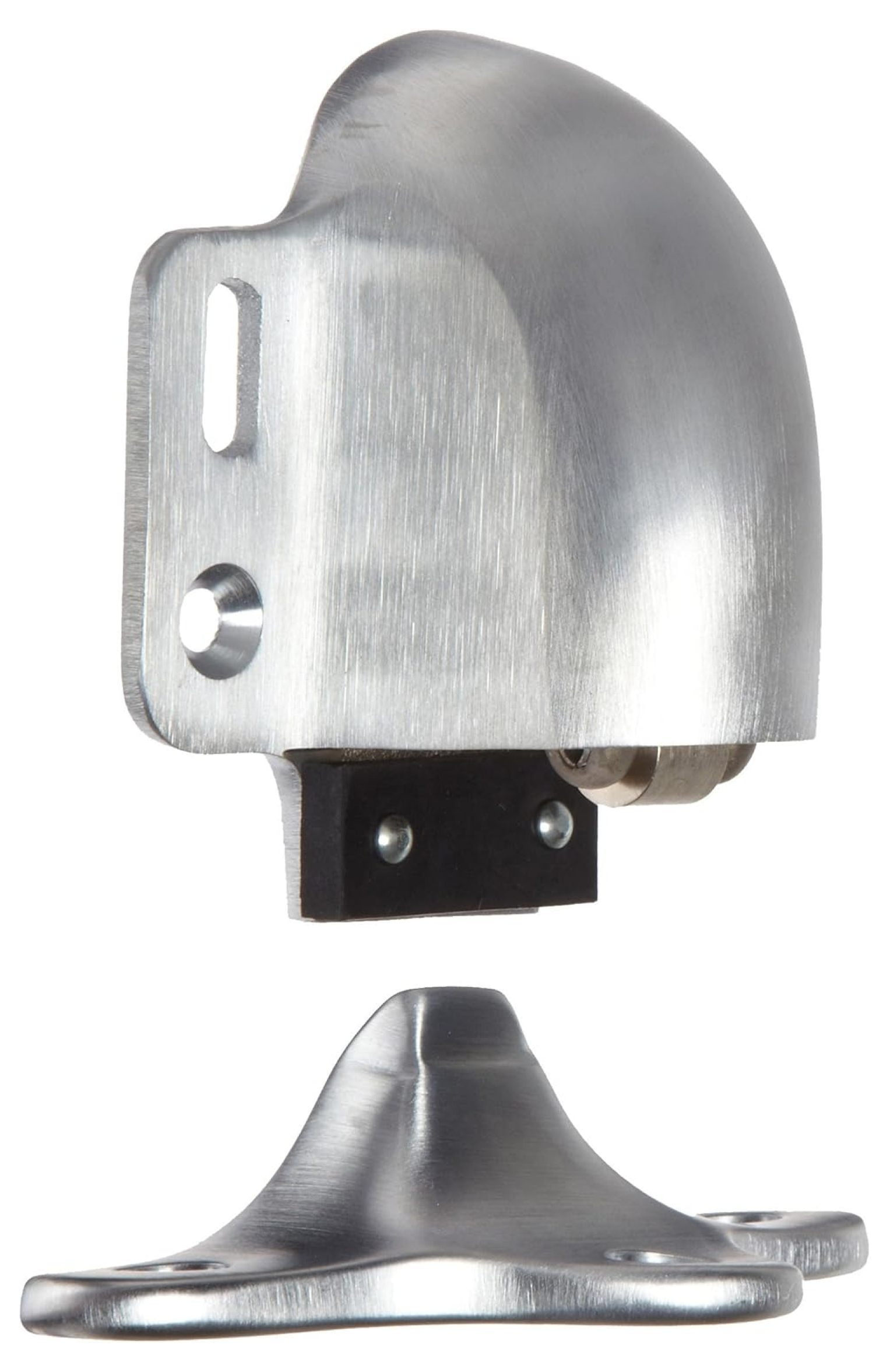 491.26D Brass Floor Mount Automatic Door Holder with Stop, Chrome