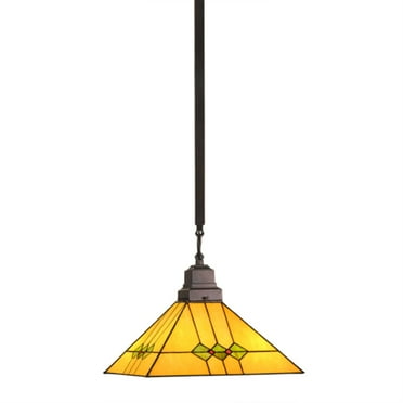 49117 Meyda 13"Sq Martini Mission Pendant