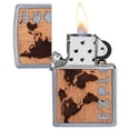 thumbnail image 1 of 49171 Zippo Woodchuck USA Explore Design Street Chrome Windproof Pocket Lighter, 1 of 7