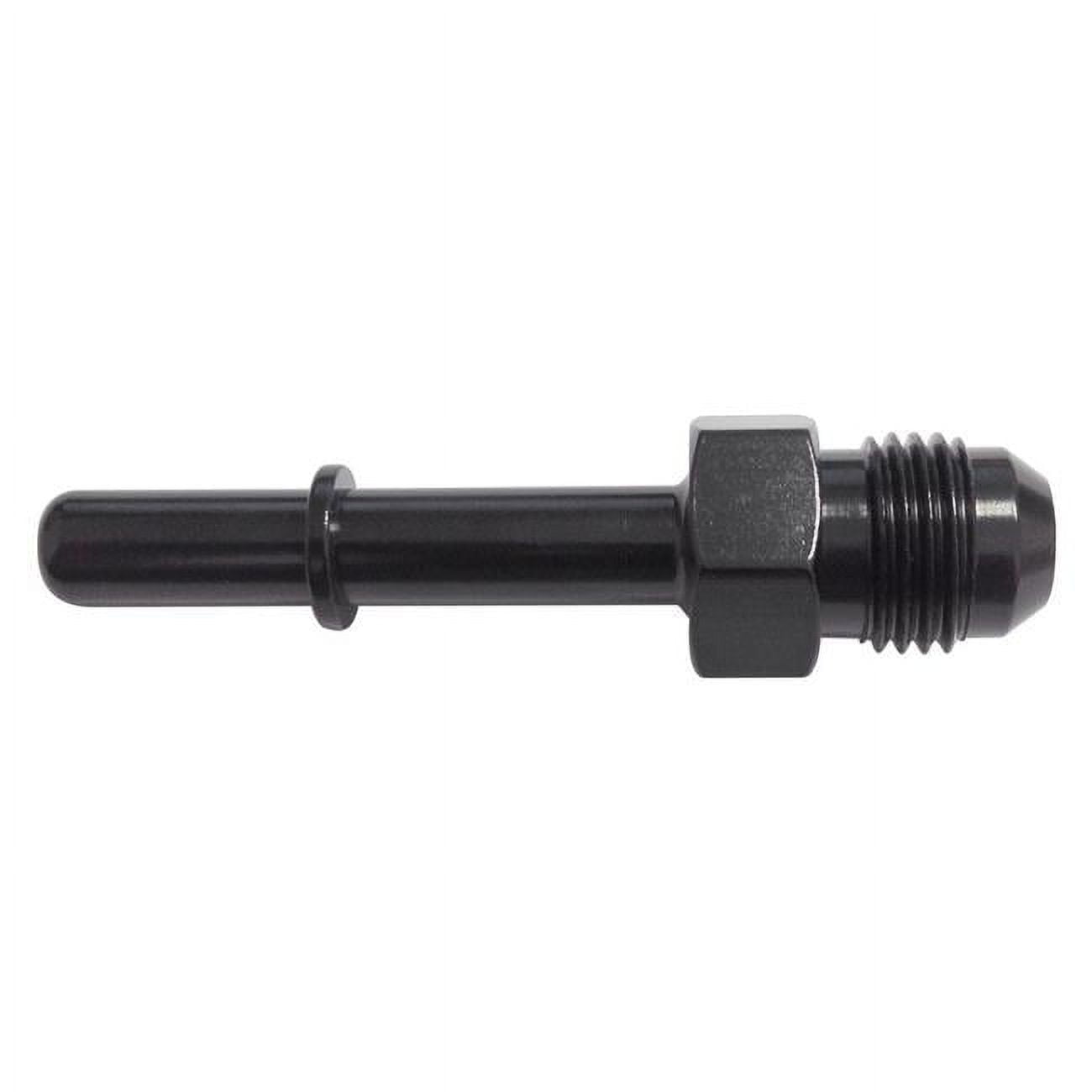 491993BL 6 AN x 0.31 in. EFI Fuel Adapter Fitting Black