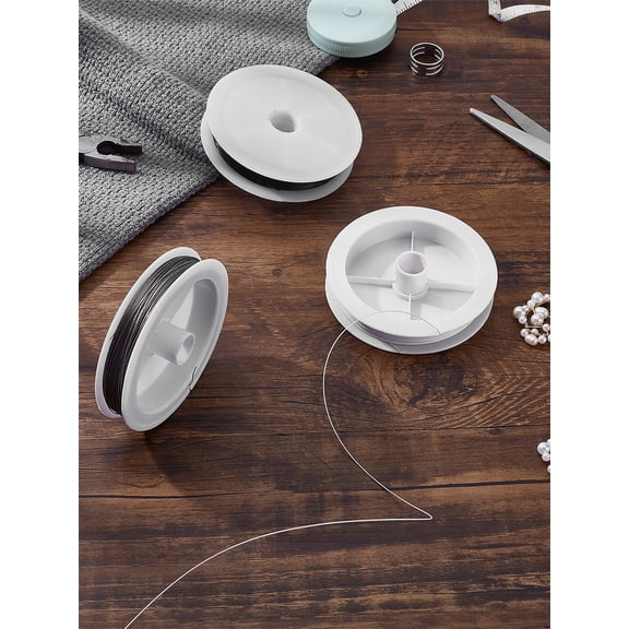 492.12 Feet 25 Gauge 0.45mm Tiger Tail Wire Round Metal Wrap Wire DIY Jewelry Thread Findings Colored for DIY Jewelry Making Threading Necklace Bracelet Crafts Making DIY