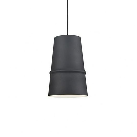 492208-BK-Kuzco Lighting-Castor - 1 Light Pendant-12 Inches Tall and 8 Inches Wide-Black Finish -Traditional Installation