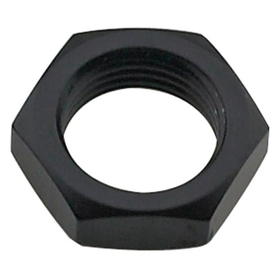 492404-BL -4 AN Bulkhead Nut - Black