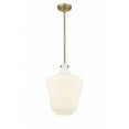 thumbnail image 1 of 493-1S-BB-G501-12-LED-Innovations Lighting-Lowell - 1 Light Mini Pendant In Industrial Style-16.25 Inches Tall and 12 Inches Wide Brushed Brass Matte, 1 of 1