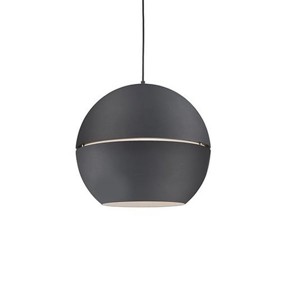 494024-BK-Kuzco Lighting-Lucas - 1 Light Pendant-21.5 Inches Tall and 24 Inches Wide-Black Finish -Traditional Installation