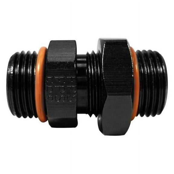 494111-BL -12 AN x -12 AN ORB Adapter Fitting - Black
