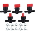 thumbnail image 1 of 494768 698183 Fuel Shut Off Valve with clamp Replacement for Lawn Mower Snow Blower Tractor (Pack of 5), 1 of 6