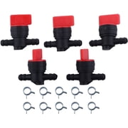 494768 698183 Fuel Shut Off Valve with clamp Replacement for Lawn Mower Snow Blower Tractor Pack of 5