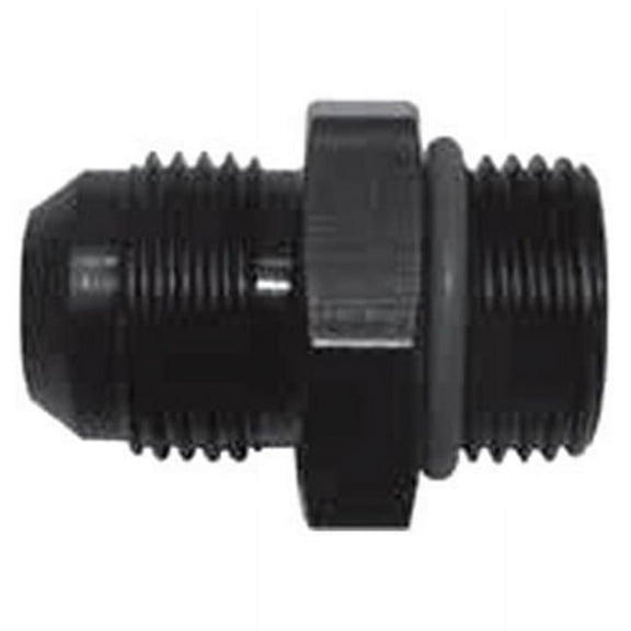 495127-BL -3 AN x 0.37-24 in. ORB Adapter Fitting - Black