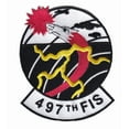 thumbnail image 1 of 497th FIS Patch - Sew on, 4.5", 1 of 2