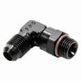 thumbnail image 1 of 499206-BL -6 AN x 0.56-18 in. 90 deg Swivel Adapter - Black, 1 of 1