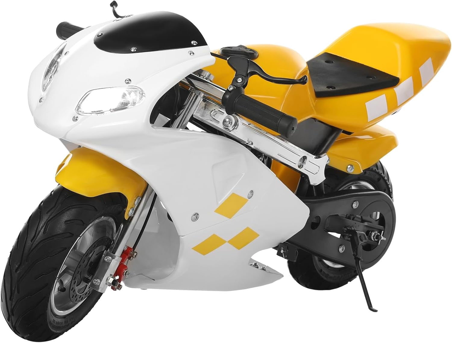 49CC 2-Stroke Kids Gas Motorcycle with 20MPH Speed, 11-Inch Pneumatic Tires & Dual Disc Brakes, 170lbs Capacity Mini Dirt Bike for Teens Over 13 Years Old.