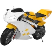 49CC 2-Stroke Kids Gas Motorcycle with 20MPH Speed, 11-Inch Pneumatic Tires & Dual Disc Brakes, 170lbs Capacity Mini Dirt Bike for Teens Over 13 Years Old.