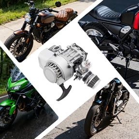 49CC 2-Stroke Mini Motorcycle Engine  Powerful 3HP, Electronic Ignition, Air Cooling, Large Fuel Tank, Easy Start  for Custom Motorcycles & Small Vehicles