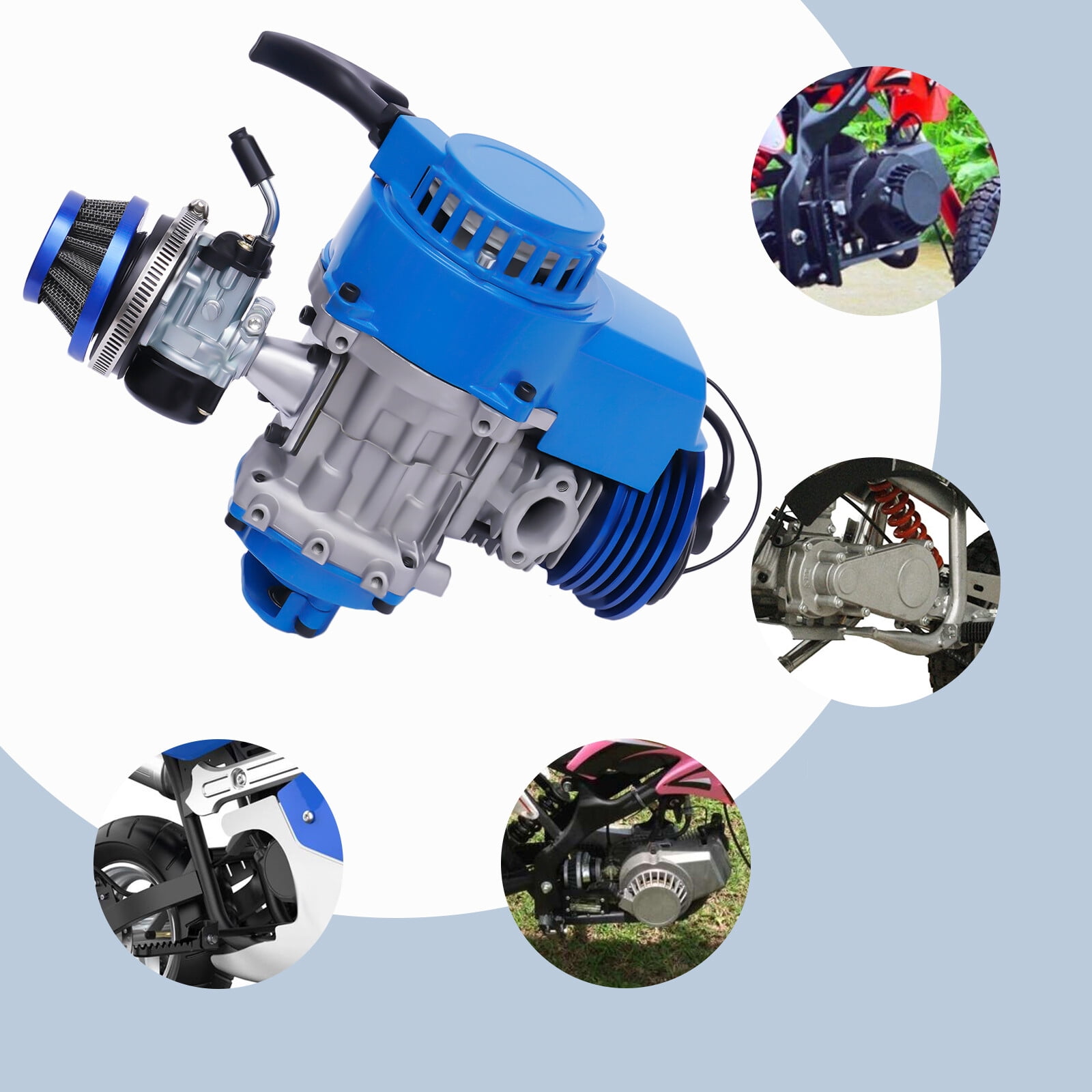 49CC / 50cc Racing Engine Set, 2 Stroke 1.8kw 11000rmp High Performance ...