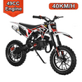 thumbnail image 1 of 49CC Kids Dirt Bike,2-Stroke Gas Power Motocross Bike,Pit Bikes Motocross,Off Road Gas Pocket Motorbike with Front Rear Disc Brakes,Mini Dirtbike,Speeds up to 25 MPH,Max Load 220LBS, 1 of 9