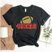 JANESEAPPAREL 49Ers T-shirt Game Day Shirt Football Gift 1990 Bleached Women's Mama Season T-shirts San Francisco Sports Bay Area Tailgate