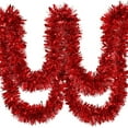 thumbnail image 1 of 49FT Red Christmas Tinsel Garland, Shiny Metallic Twist Holiday Garland for Indoor & Outdoor Decoration, Christmas Tree, Mantel, Staircase, Wall, Party, Wedding & Seasonal Event Décor, 1 of 5