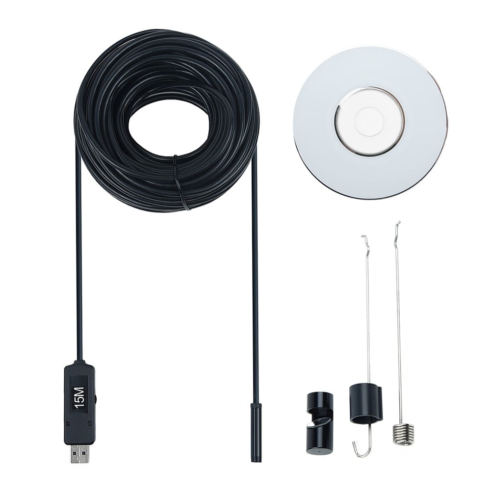 49Ft/50 Pipe Inspection Camera Endoscope Video Ft Sewer Drain Cleaner Waterproof