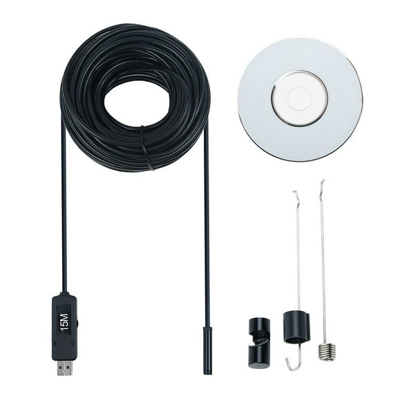 49Ft/50 Pipe Inspection Camera Endoscope Video Ft Sewer Drain Cleaner Waterproof