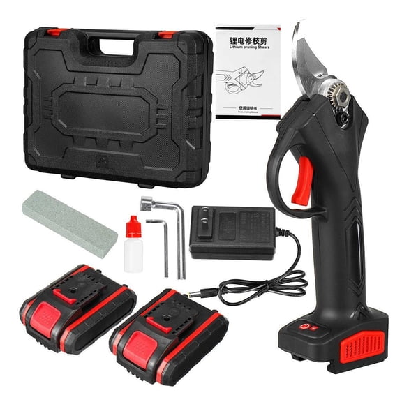 49MM Electric Cordless Pruner With 2PC 20000mAh Lithium-ion Battery Pruning Shear Efficient Fruit Tree Bonsai Pruning Cutter ,Easy to Operate