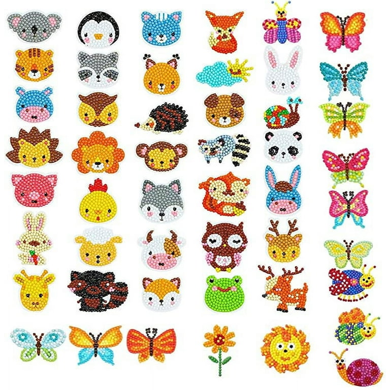 Easy Diamond Painting Kits For Kids 5d Diy Diamond Dotz Kits Paint By  Numbers Handmade Sticker Arts And Crafts For Children - Diamond Painting  Cross Stitch - AliExpress