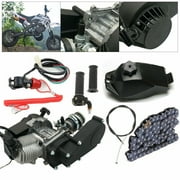 49cc 2-Stroke Engine Motor Kit for Pocket Bike, Mini Dirt Bike, ATV & Scooter   High Performance, 40mph Speed, Includes Carburetor, Fuel Tank, Throttle Cable & More