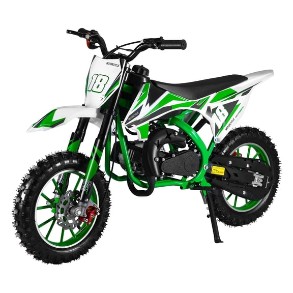 WETLA 49cc 2-Stroke Kids Dirt Bike Gas Powered, Mini Motocross Motorcycle with Front & Rear Disc Brakes, 10-Inch Off-Road Tires, for Youth Beginners
