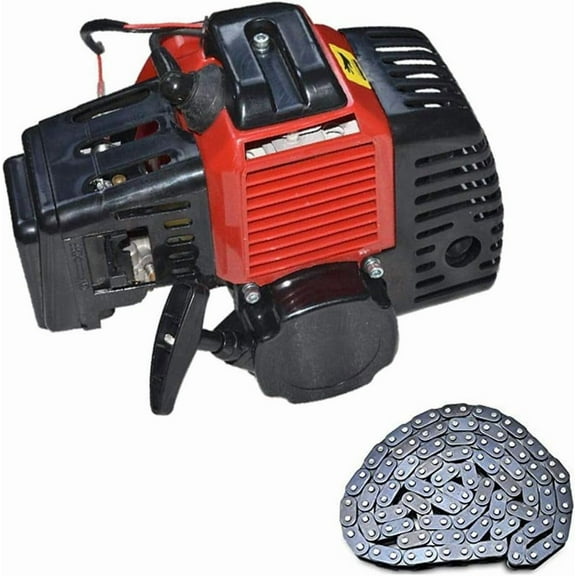 49cc 2 stroke Pull Start Engine Motor & T8F Chain for Mini Pocket Scooter Chopper