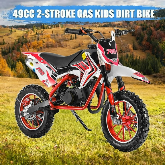 49cc 4-Stroke Pocket Rocket Motorcycle, Gas Pocket Motorbike with Front Rear Disc Brakes, 1.8L Gas Tank,220 lbs Load Capacity Mini Pocket Bikes for Adults,Mini Motorcycle