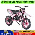 thumbnail image 1 of 49cc Dirt Bike for Adults & Kids,Kids Dirt Bike Mini Dirt Bikes,2-Stroke Gas Power Motocross Off-Road, Mini Pit Bike with Front Rear Disc Brakes, High-Speed Racing Motorcycle for Kid 40KM/H, 1 of 8