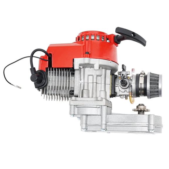 49cc Engine with CVT Gearbox - Air-Cooled 2-Stroke Motor, Max Power 1.9kW/7000rpm, High Load Capacity, Durable Aluminum for Smooth and Powerful Driving
