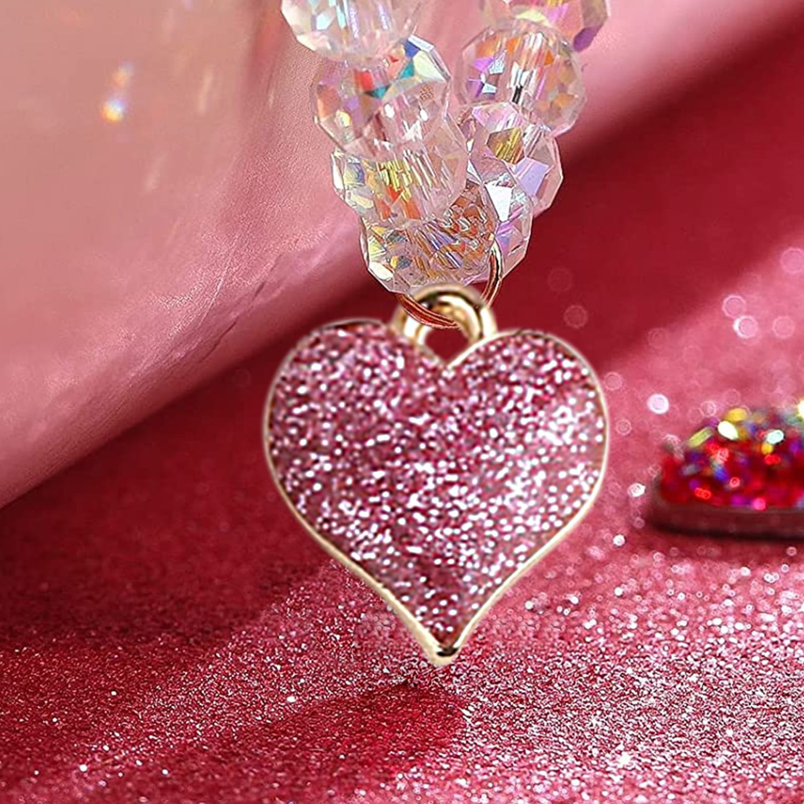 49er Beads 20 PC Heart Shape Charms Bling Charms For Jewelry