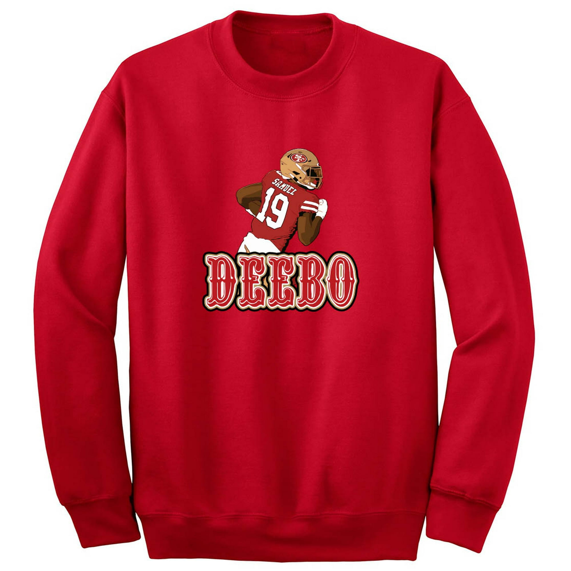 Shedd Shirts 49ers Deebo Samuel Pic Logo Crew Neck Sweatshirt, Men's, Size: XL, Red