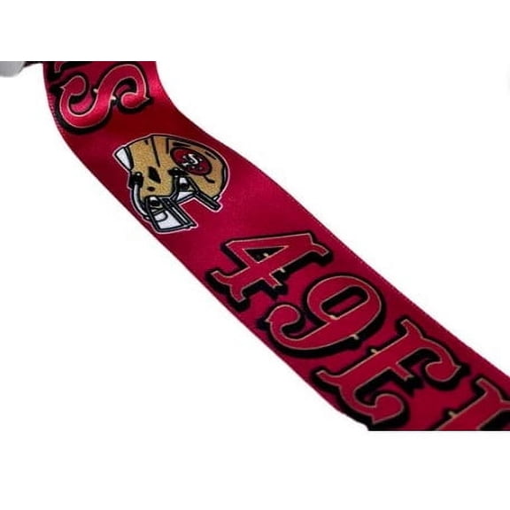 49ers Printed Ribbon 1.5"-Inch Width - 2 Feet
