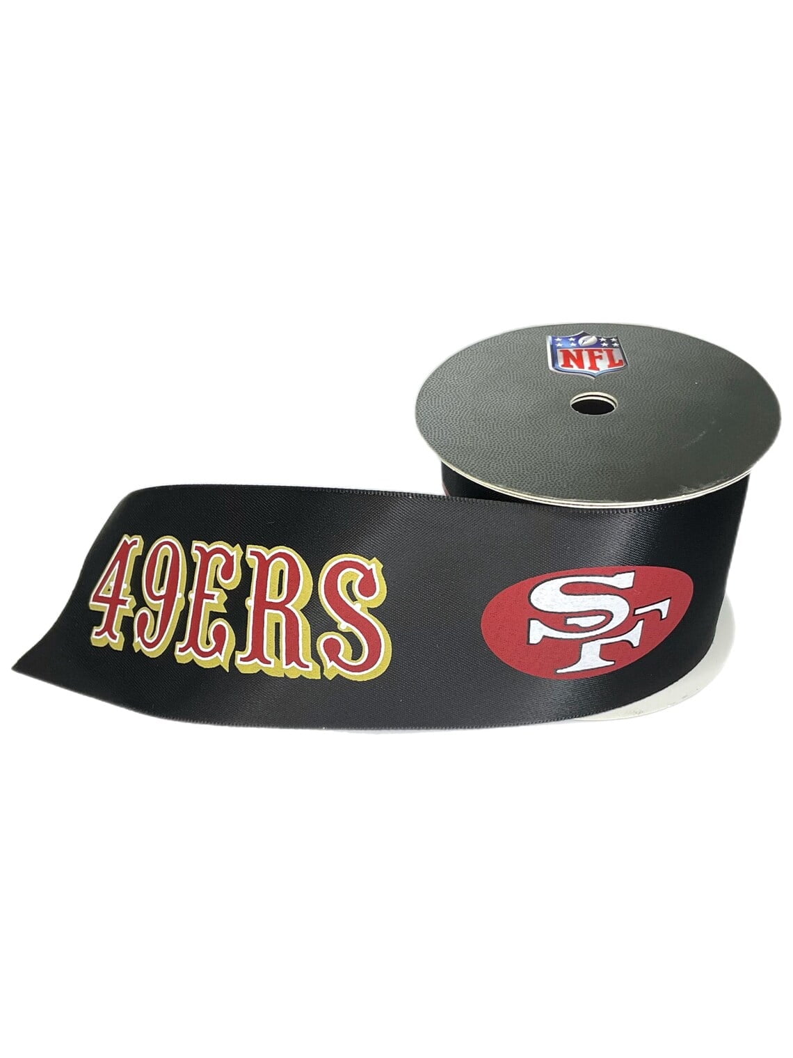 49ers Printed Ribbon 2 1/4"-Inch Width, 15 Foot Spool - USA Licensed Bows